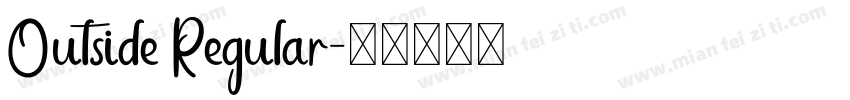 Outside Regular字体转换